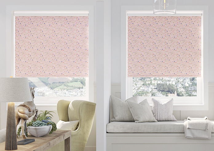 Cottage Garden, Petal Pink - Roller Blind - Image 3